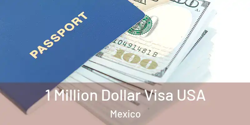1 Million Dollar Visa USA Mexico
